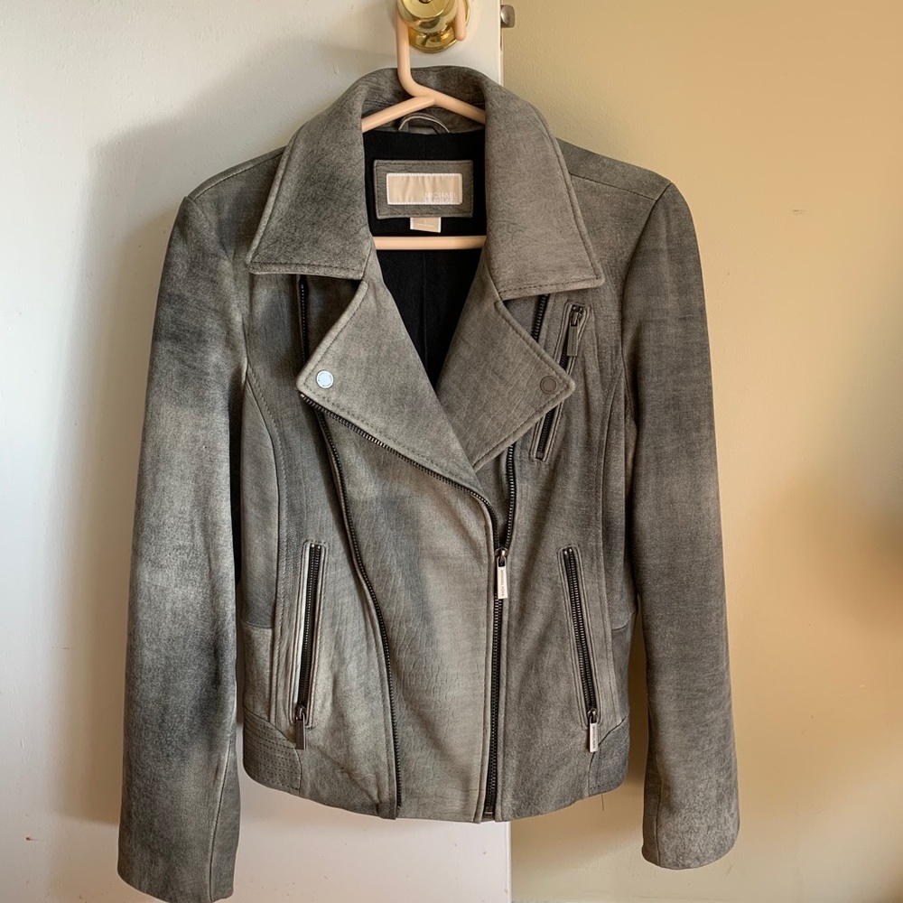 Michael kors leather jacket